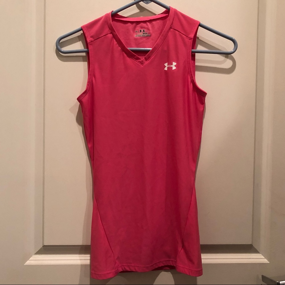 Pink Under Armour Heat Gear Tank